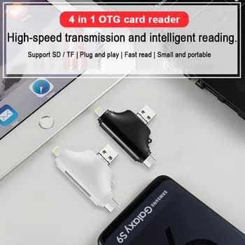 INGELON Card Reader USB 3.0 Tip C na SD Micro SD TF Adapter za prenosnik Dodatki OTG Smart Pomnilnik kartica SD Cardreader za iphone
