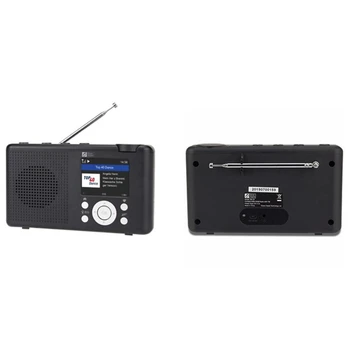 Internetni radio WR-23D Prenosni WiFi Bluetooth Zvočnik Večnamensko FM Digitalni Radio za DAN/DAB+ Z Baterijo