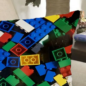 Lego Kvadratnih Vzglavnik Reverzibilna Blistati Bleščica Kavč Pasu Blazine Pokrov 45*45 cm