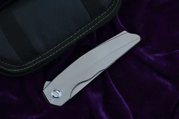 LEMIFSHE RFT Flipper folding nož M390 rezilo nosijo titana ročaj kampiranje, lov na prostem sadje Noži EOS orodja