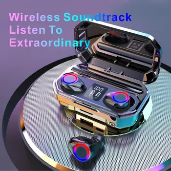 M12 TWS Brezžična tehnologija Bluetooth 5.0 Hi-fi Slušalke 9D Stereo Surround Čepkov Touch Kontrole Šport Slušalke z Bliskavico