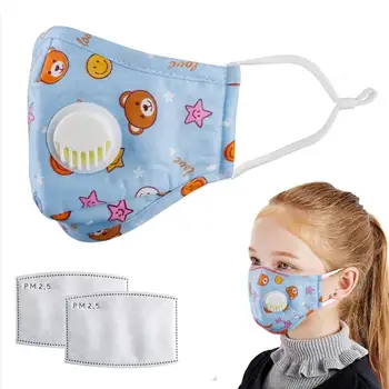 Masko Za Prah Nastavljiv Masko Prenosni Obrazno Masko Z Dihanjem Ventil Za Otroke Na Prostem Anti-Fog Anti-Delcev Stroj