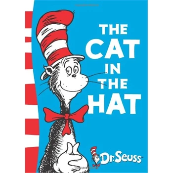 MAČKA V KLOBUK Z Dr. Seuss Cchildren Knjige Baby Učenje Zda angleški Zgodba Knjige za Otroke, Izobraževalne Igrače