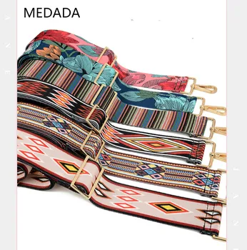 MEDADA Prtljage pribor nagnjena nastavljiv trak za zamenjavo za moške in ženske široko naramnico