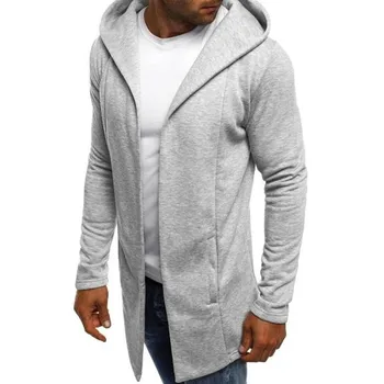 Mens Jopič Zimski pulover s kapuco Moških Preplete Hooded Trdna Jarek Plašč, Jakna Jopico Dolg Rokav Outwear Bluzo #YB40