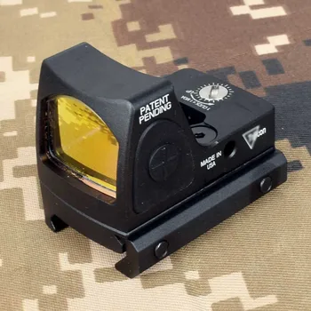 Mini RMR Red Dot Sight Collimator Glock / Puška Reflex Sight Področje fit 20 mm Weaver Železniškega Za Airsoft / Lovska Puška