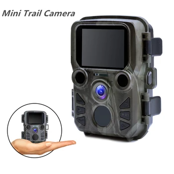 Mini Trail Igra Fotoaparat Night Vision 1080P 12MP Nepremočljiva Lovska Kamera za Zunanjo Divje foto pasti z IR LED Območje Do 65ft