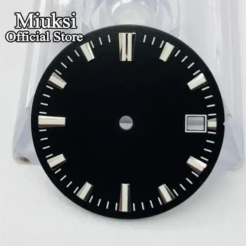 Miuksi 28.5 mm black sterilne watch izbiranje Fit Miyota 8205 8215 821A ETA 2836 2824 Mingzhu DG2813 3804 gibanja