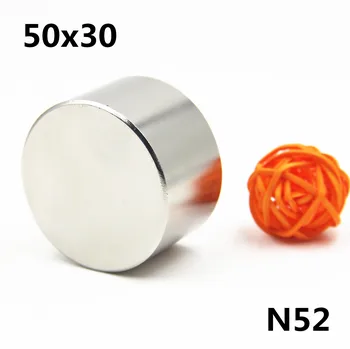 Močan Magnet 1pc/veliko N52 50x30mm vroče krog Močan magnet iz Redkih Zemelj N35 N40 D40-50mm Neodymium Magnet močan stalno magne