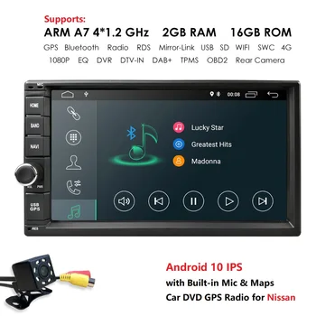 Navigacija za 2 din avto gps autoradio radio bluetooth avto multimedijski predvajalnik 2din Kasetni Diktafon carplay wifi 4g android 10.0