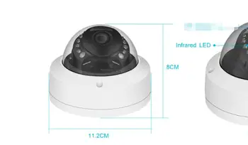 New Metal eksplozijam lupini Dome Kamere Stanovanj + 15pcs LED IR Varnosti CCTV Kamere Ohišja Za AHD IPC CCD PCB