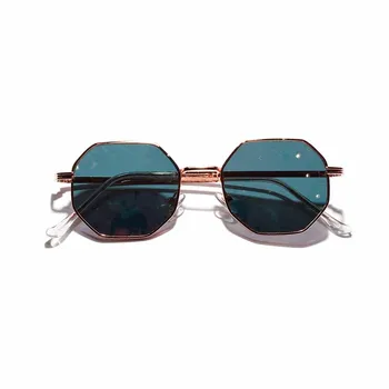 Nov Poligon Mala sončna Očala Ženske Retro Okrogla Kovinska sončna Očala Moške blagovne Znamke Oblikovalec Parcelo Očala UV400