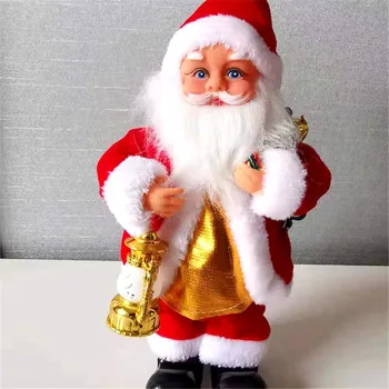 Nova Električna Pozimi, Santa Claus Ples Žareče Petje Lutka Božič Dekor Otrok Darilo 2020 Vesel Božič Ornament Otrok Darilo
