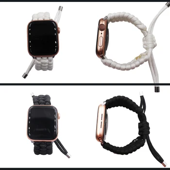 Novo Tkanega Najlonskega traku Za Apple watch Band 42mm 38 mm šport zanke 44 mm 40 mm Zapestnica Za Iwatch Razredi Serije 5 4 3 2 Pribor