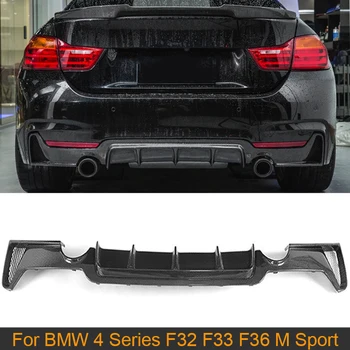 Ogljikovih Vlaken Zadnji Odbijač Difuzor za Ustnice za BMW 4 Serija F32 F33 F36 Coupe Zamenljivih Gran Coupe M Sport-2019 Zadnji Difuzor