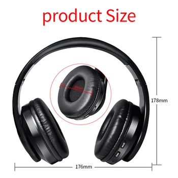 Oppselve Bluetooth Slušalke Nad Uho Stereo Žične Wirlesss Slušalke Z Mikrofon Za Telefon, TV, Računalnik PC Glasbe iOS/Android