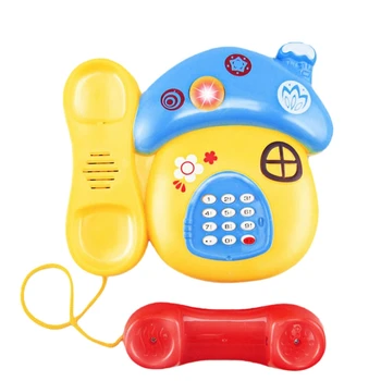 Otroške Igrače Zvok, Svetloba V Zgodnjem Otroštvu 0-12 Mesecev Risanka Gobe Telefon Otrok Glasbeni Elektronske Igrače Telefon Tekel Barve