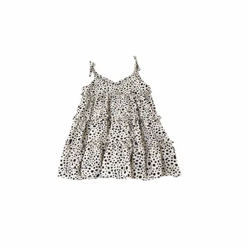 Poletje 2019 Novi korejski Leopard tiskanja Obleko z obleko za Otroke Torto obleka princess obleka princess oblačenja