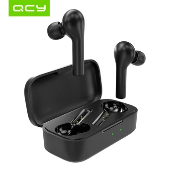 QCY T5S Wirless Bluetooth Slušalke za V uho Šport Teče Slušalke APP Inteligentni Nadzor z Dolgo življenjsko