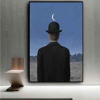 Rene Magritte Nadrealizma Klasičnih Umetnine Reprodukcije Platno Slikarstvo Plakati in Tiskanje Wall Art Slik, Dnevna Soba Dekor
