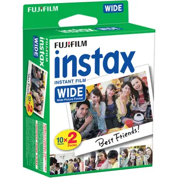 Resnična Fujifilm Instax 210 Široko Film 20 Listov Beli Okvir Za Fuji Instant Polaroid Foto Filmsko Kamero 300 200 210 100