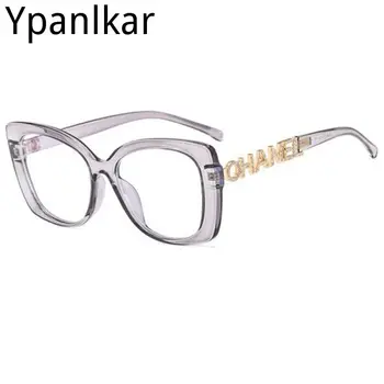 Retro Vintage Ženske Očal Okvir Očal Okvirji Recept Krog Očala Luksuzni Diamond-okovan klincima Anti-modra Očala