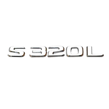 S320L S400L S450L S500L S600L Zadaj Prtljažnik Pismo Emblem Značko Nalepke Avto Tuning Za Mercedes Benz AMG S Razred Logotip Dodatki