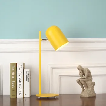 Sodobna kovanega železa kreativne barve tabela žarnice E27 LED osebnost namizna svetilka za branje posteljo doma spalnica študija knjiga trgovina urad