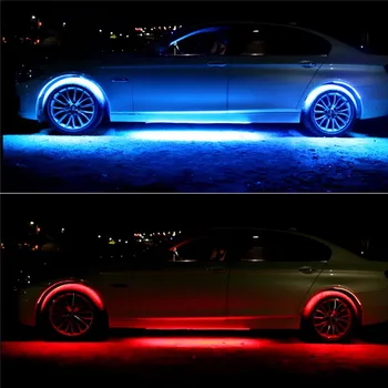 Svetlo Auto Led Trak Neon Led Avto Dnu Luči Podvozja Glasbe Aktivno Ozvočenje, Neon, Luči Komplet