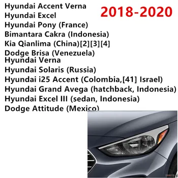 Switchback Dvojno Barvo Vključite Opozorilne Luči DRL Avto luči Za leto 2018 2019 2020 Hyundai Accent Verna Solaris Excel I25 Dodge Brisa LED