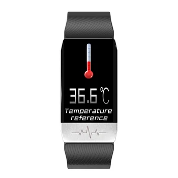T1S Pametna Zapestnica Fitnes Tracker Telesne Temperature EKG Monitor Srčnega utripa, Pametno Gledati Glasbe za Nadzor Šport Band T5 za Moške, Ženske