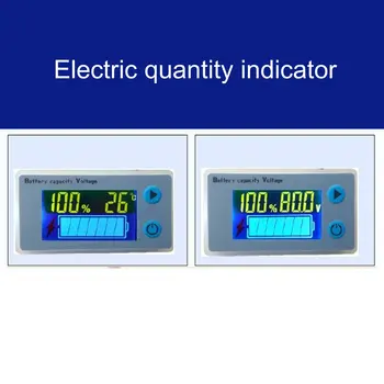 Univerzalni 10-100V LCD Avto Kisline Vodi Litij-Zmogljivost Baterije Indikator Digitalni Voltmeter Napetost Tester Monitor JS-C33