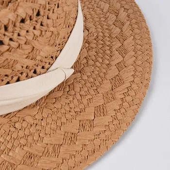 USPOP Žensk poletje ročno tkane Panamski slamnik moški konkavno vrh klobuk, slamnik dihanje plaži klobuk