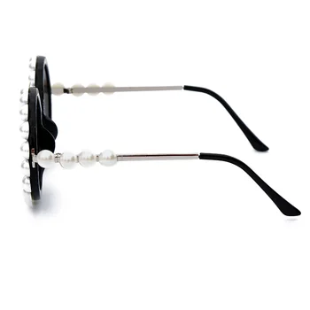 Vintage Pearl Okrogla Sončna Očala Ženske, Nove Luksuzne Blagovne Znamke, Modni Oblikovalec Zlitine Prevelik Diamond Očala Moških Retro Odtenki Oculos