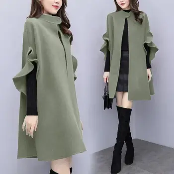 Volne Mešanice Ženske Plus Velikost 4XL Trendy Letnik Noseča korejska Stranka Pomlad Jesen Lady Outwear Moda Preprosto Priložnostne Femme Coats