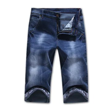 Vroče Prodaje 2019 Poletje Nove Priložnostne Trdna Slim Bombaž Hlače Moške Jeans Modra Hlače Modni Moškega Jeansa Blagovno Znamko Oblačil Plus Velikost