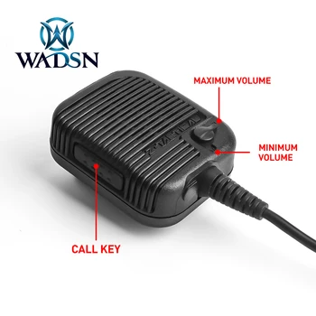 WADSN Taktično Slušalke Radio Vojaške Pritisni Gumb zUSMC Interkom Softair PG Ušesa Streljanje Slušalke Pribor