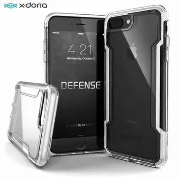 X-Doria Obrambo Jasno Primeru Telefon Za iPhone SE2 7 8 Primeru Vojaške Razred Spusti Preizkušen Zaščitna Coque Za iPhone 7 8 Plus Kritje