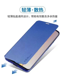 X-Ravni Usnja Flip Primerih Za Samsung S10 S20 S10E S8 S9 Ultra Tanek Poslovne Knjige Usnje Funda Kritje velja za Samsung S20 Plus