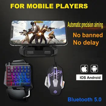 Za IOS IPad, PC Igra Igralec Mobilne naprave Bluetooth Android 5.0 PUBG Krmilnik Controller Mobile Gaming Tipkovnica Miška Pretvornik