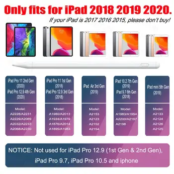 Za ipad Pro Za 12,9 11 2020 2018 Aktivno Pisalo Dotik Svinčnik Za iPad Zraka 3. 2019 iPad 10.2 Tablet Peresa Ne Za Apple Svinčnik