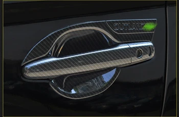 Za Mitsubishi Outlander 2013-2017 Avto Styling Notranja Vrata Ročaj Kritje Vrata Skledo Okvir Trim Nalepke, Dodatki Rezilo vrata skledo
