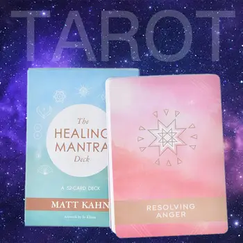 Zdravilni Mantra Krova: 52 Kart Matt Kahn Priljubljenih Duhovnih Mantra Oracle Igra S Kartami Za Zdravljenje Nastavite Pove