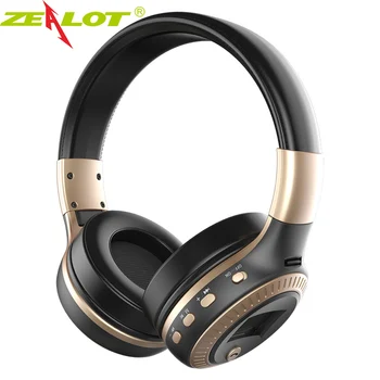ZEALOT B19 Bluetooth, Brezžične Slušalke, LCD-Zaslon HiFi Bass sistem Stereo Slušalke Z Mikrofonom TF Kartico v Režo za Zložljive Slušalke Slušalke
